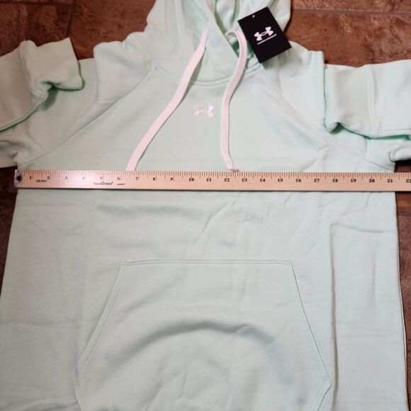 Under Armour Women’s Pullover Hoodie Size Medium | Light Green Sweatshirt | NWT - Picture 5 of 8